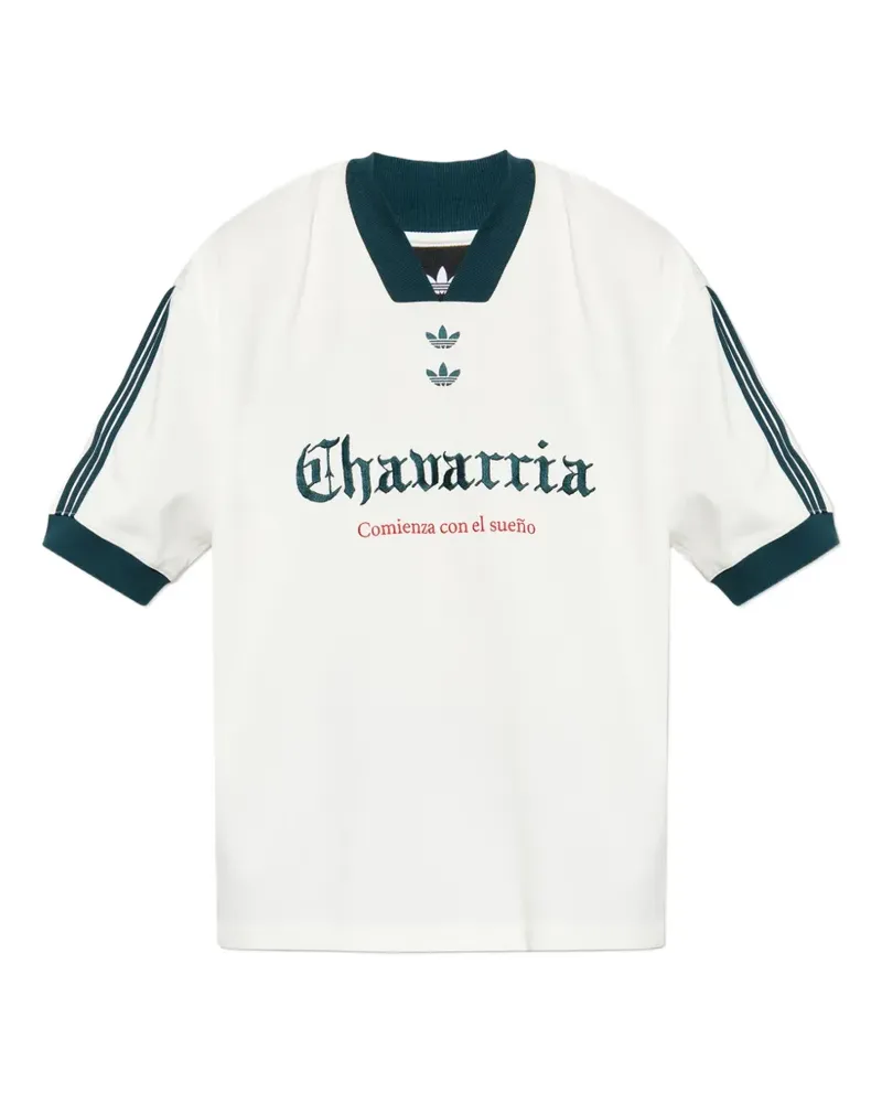 adidas x Willy Chavarria T-Shirt mit Logo-Print - Weiß Weiß