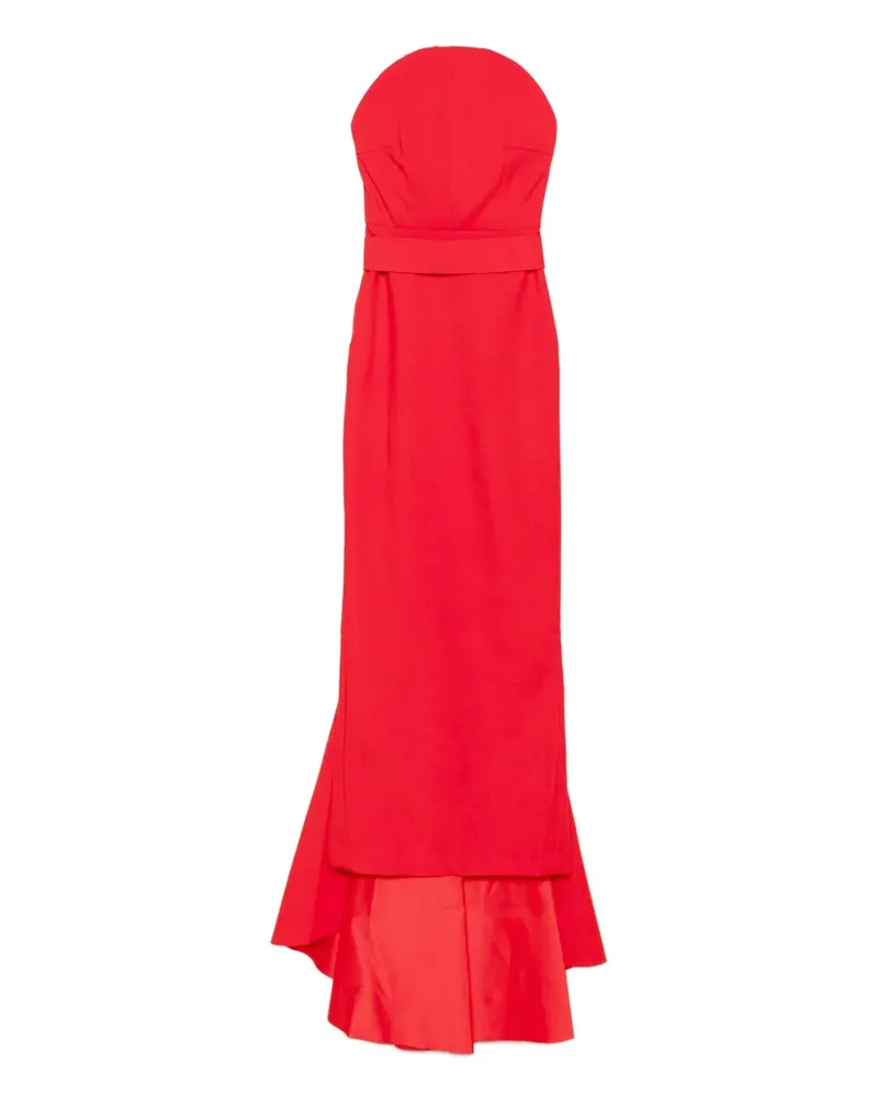 Solace London Citra Fishtail-Maxikleid mit Gürtel - Rot Rot