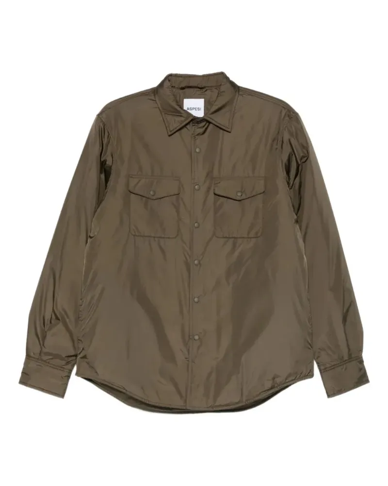 ASPESI zip shirt - Grün Grün