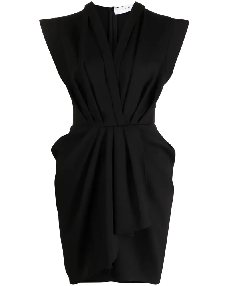 IRO Kleid mit V-Ausschnitt - Schwarz Schwarz