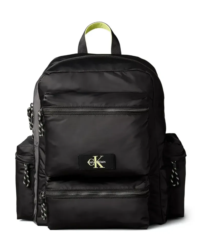 Calvin Klein Rucksack mit Logo-Schild - Schwarz Schwarz
