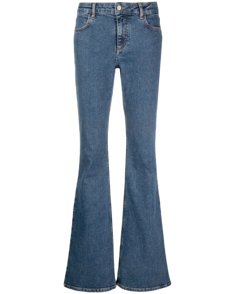 Philosophy Di Lorenzo Serafini Halbhohe Straight-Leg-Jeans - Blau Blau