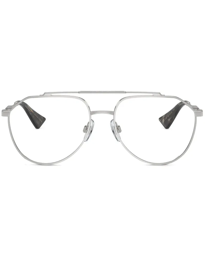 Dolce & Gabbana Klassische Pilotenbrille - Silber Silber