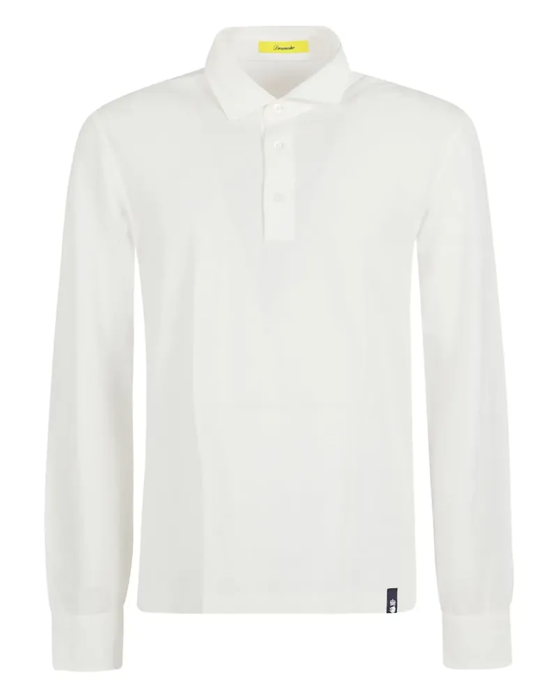 Drumohr  Poloshirt mit Logo - Weiß Weiß