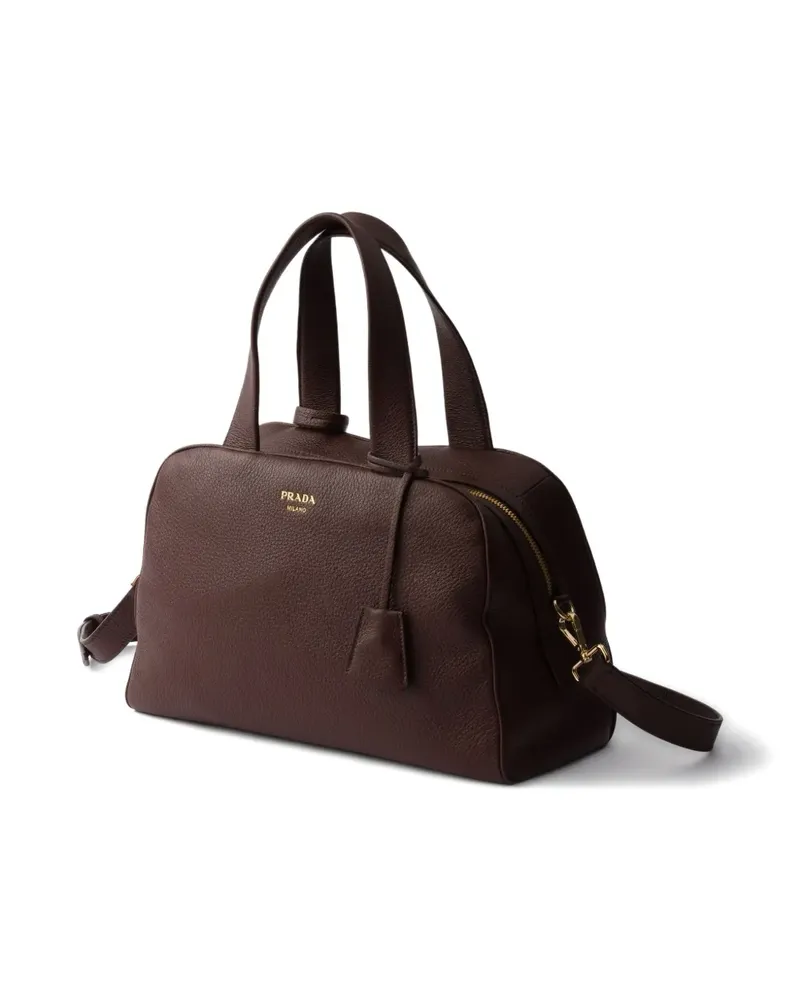 Prada Große Tote Bag aus Leder - Braun Braun