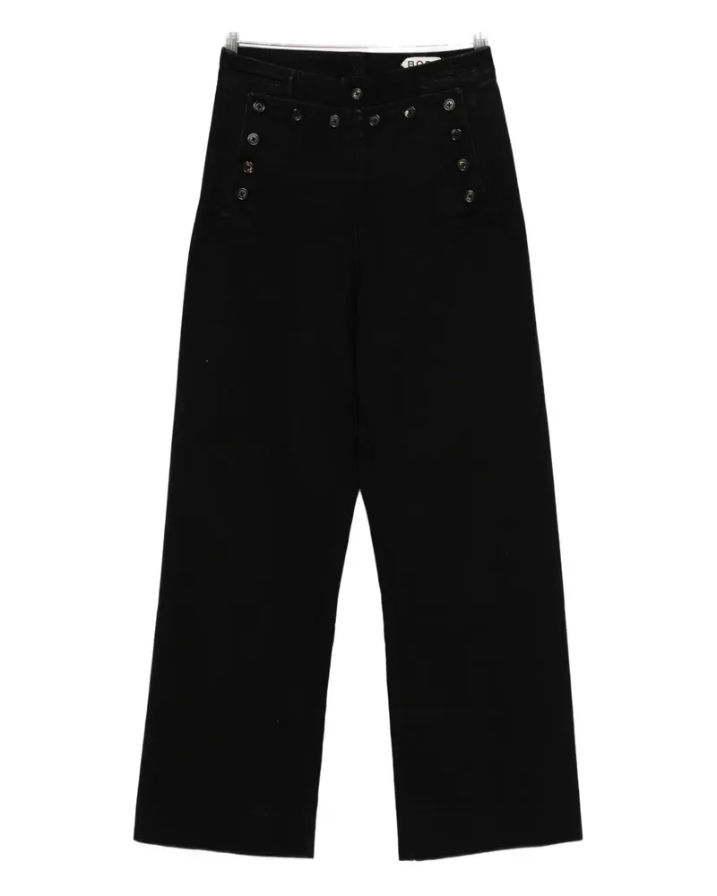 BODE Jeans mit Knopfdetail - Schwarz Schwarz