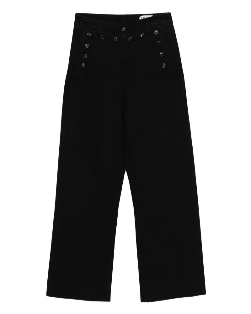 BODE Jeans mit Knopfdetail - Schwarz Schwarz