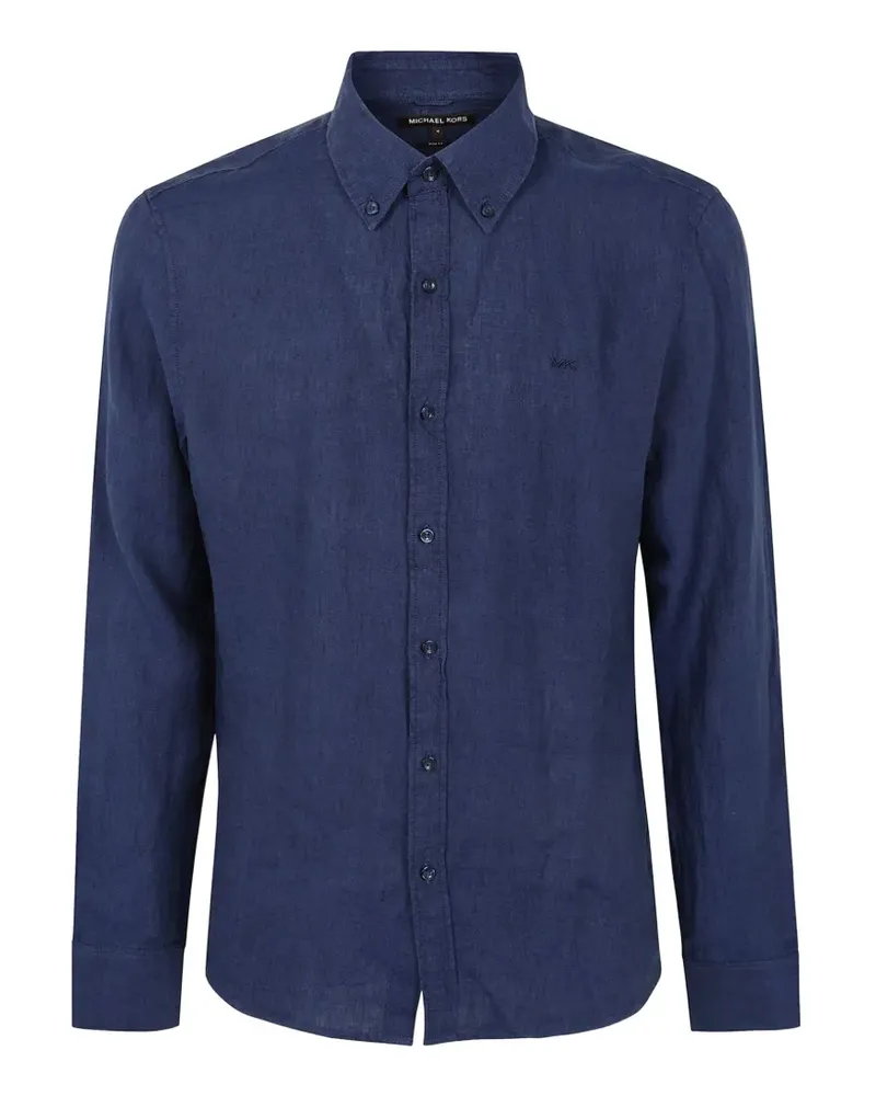 Michael Kors logo-embroidered shirt - Blau Blau