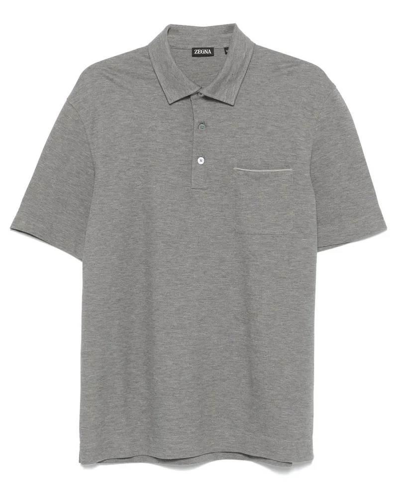 Ermenegildo Zegna Klassisches Poloshirt - Grau Grau
