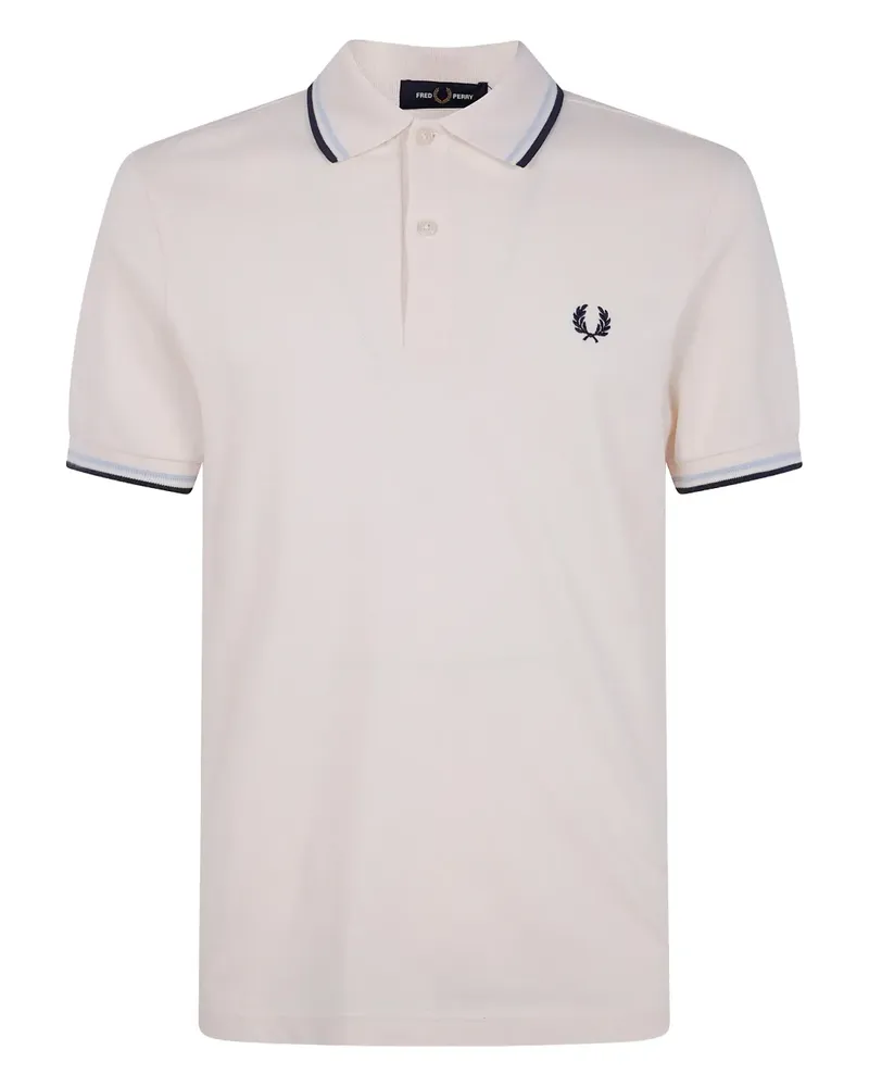 Fred Perry Poloshirt mit Lorbeerkranz - Weiß Weiß