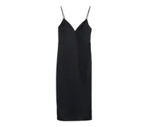 Kleid mit V-Ausschnitt - Schwarz