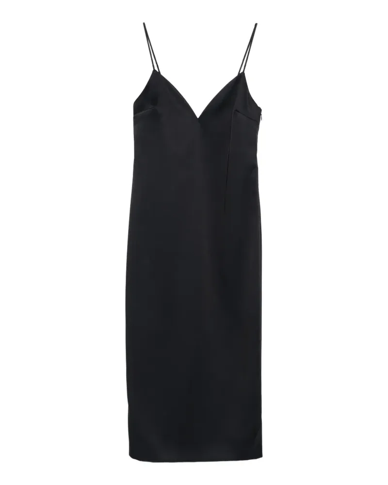 Twin-Set V-neck strap dress - Schwarz Schwarz