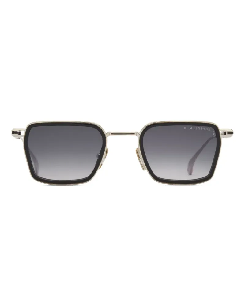 DITA Lineage.70X geometric-frame sunglasses - Silber Silber