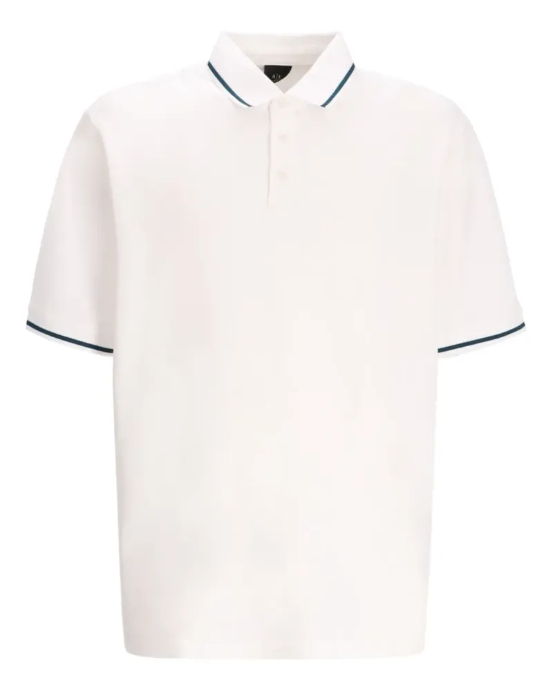 Armani Exchange Poloshirt aus Piqué - Weiß Weiß