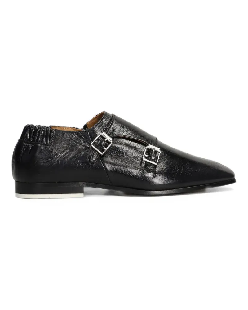 Magliano buckled square-toe monk shoes - Schwarz Schwarz