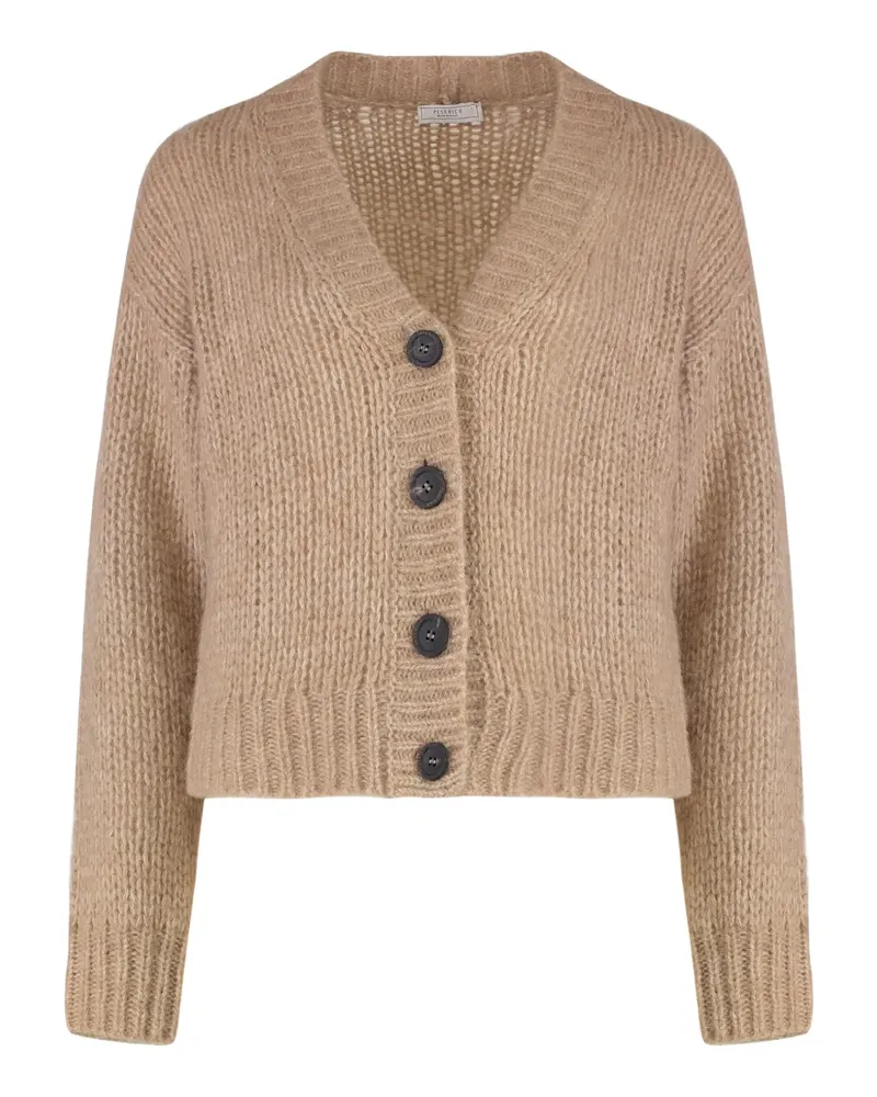 Peserico V-neck cardigan - Nude Nude