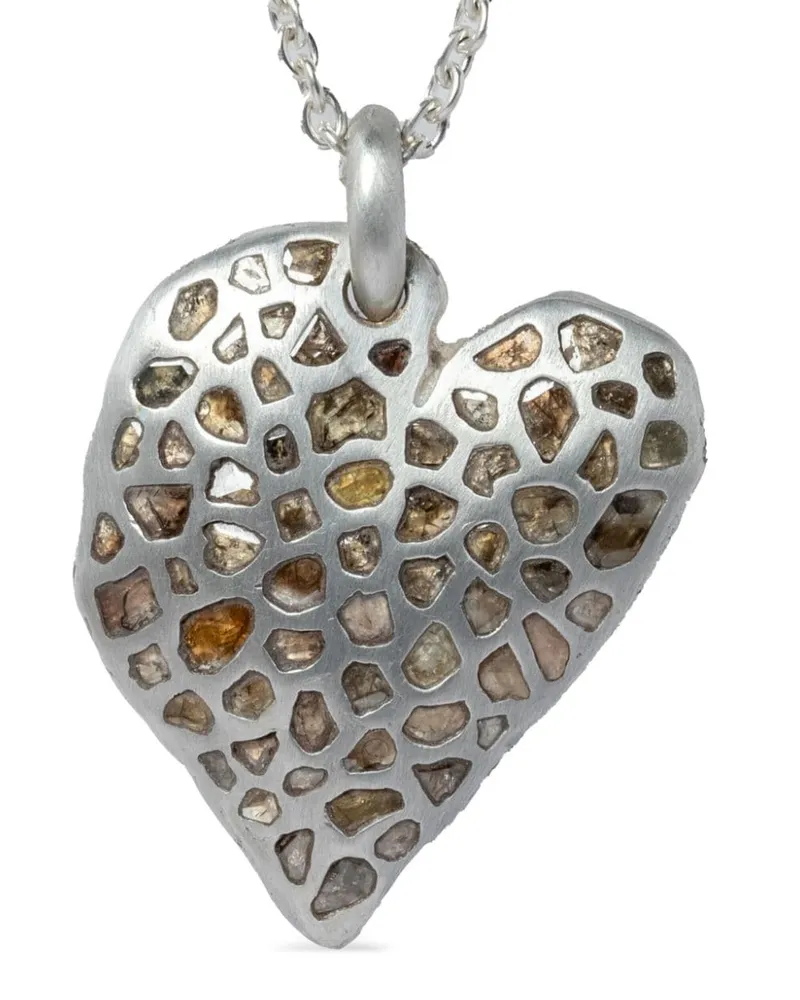 Parts Of Four Heart Halskette - Silber Silber