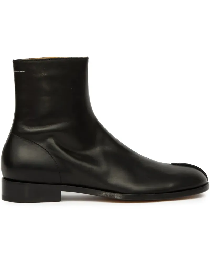 Maison Margiela Knöchelhohe Lederstiefel - Schwarz Schwarz