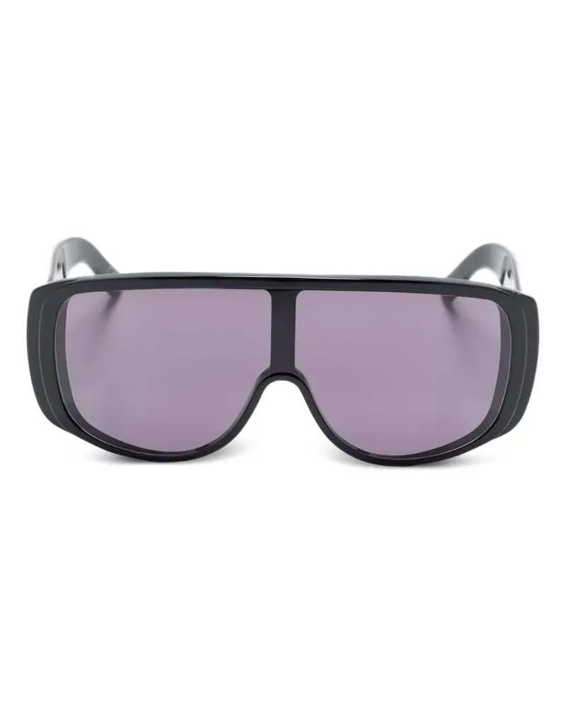 RETROSUPERFUTURE Sonnenbrille mit Shield-Gestell - Schwarz Schwarz