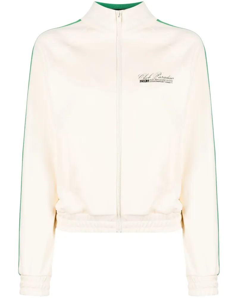 MSGM Sweatshirt mit Reißverschluss - Nude Nude