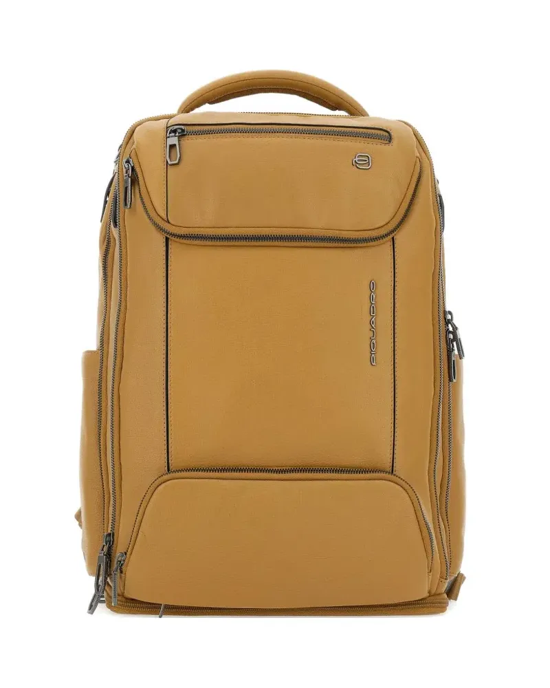 Piquadro Laptop-Rucksack mit 15,6 Zoll - Gelb Gelb