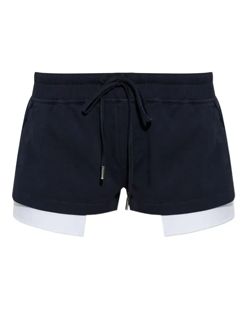 Dsquared2 layered drawstring shorts - Blau Blau
