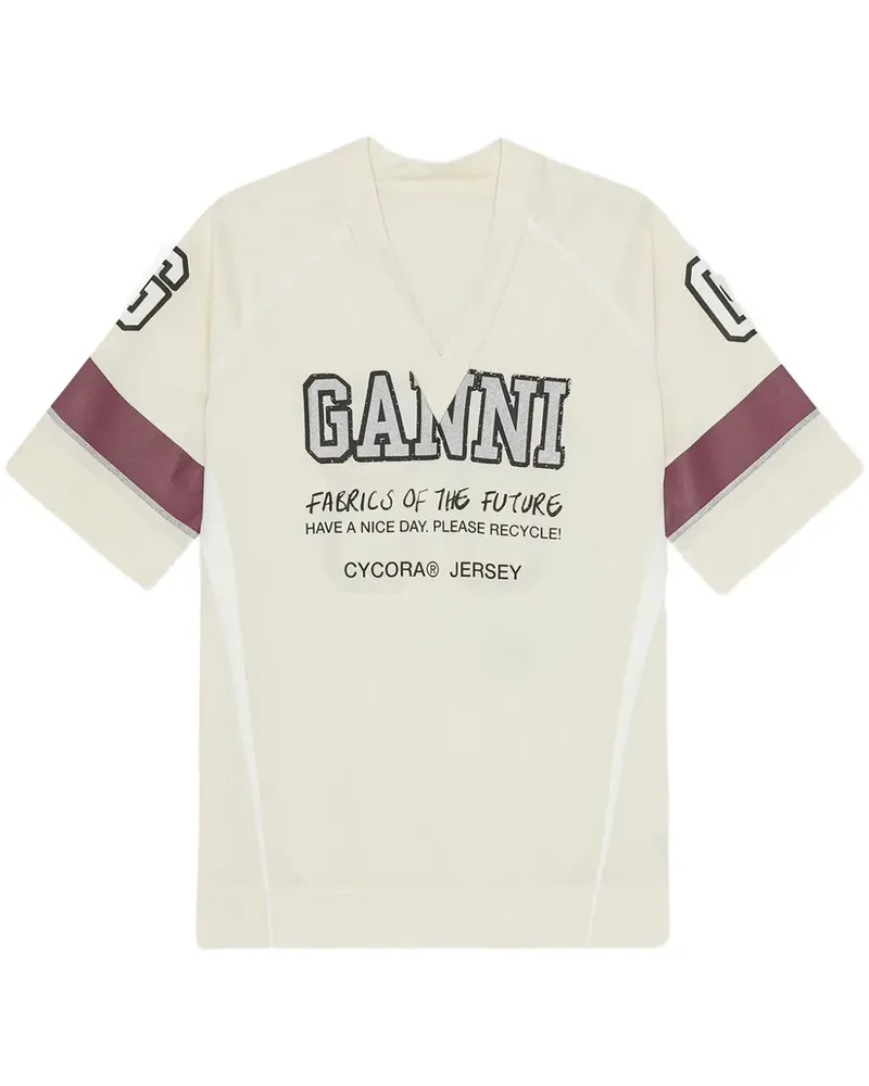 Ganni Future Mesh T-Shirt - Nude Nude