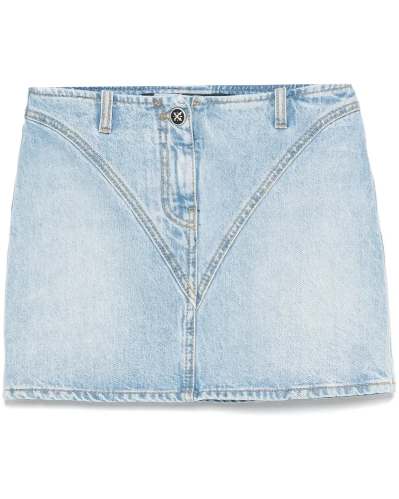 John Richmond Minirock mit Logo - Blau Blau