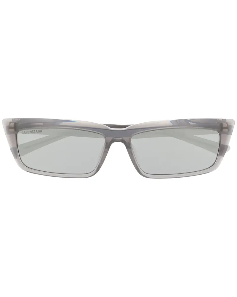 Balenciaga Eckige Sonnenbrille - Grau Grau