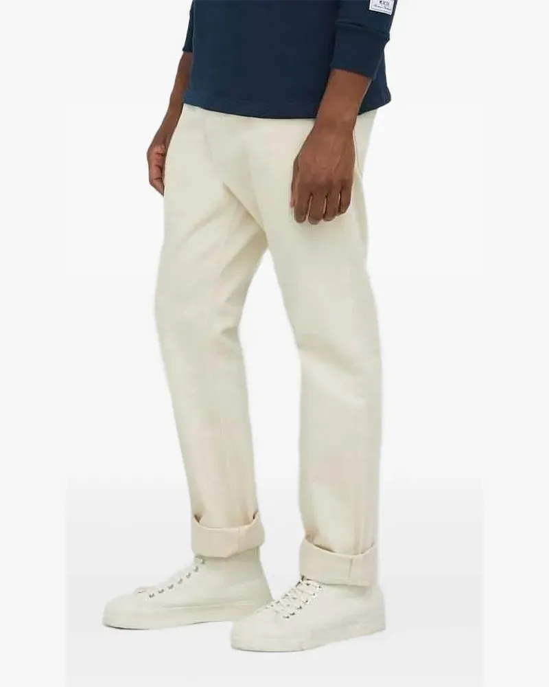 G-STAR RAW Jeans mit Logo-Patch - Weiß Weiß