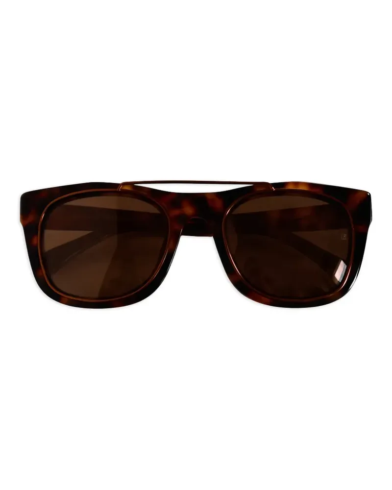 Linda Farrow top-bar square-frame sunglasses - Braun Braun
