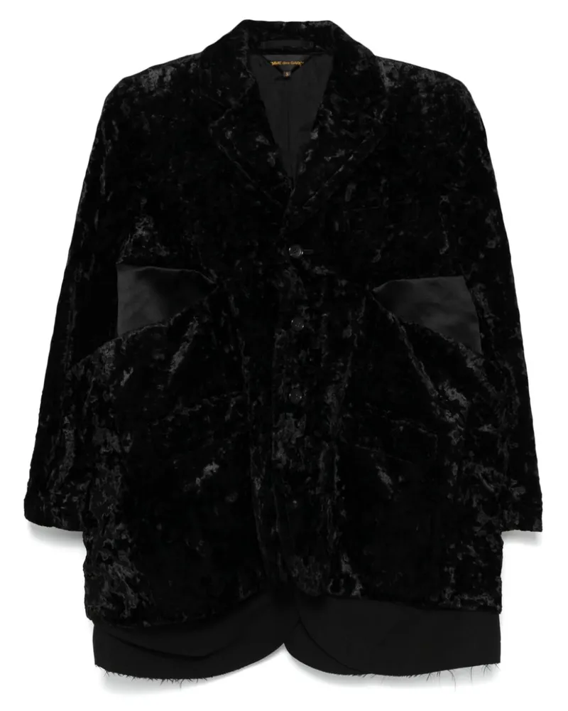 Comme des Garçons Sakko aus Samt - Schwarz Schwarz