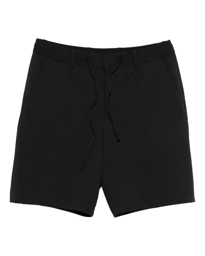 HUGO BOSS Strukturierte Shorts mit Kordelzug - Schwarz Schwarz
