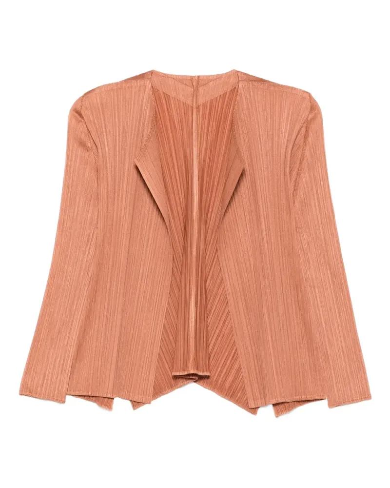 Issey Miyake Monthly Colors March pleated jacket - Braun Braun