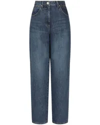 STUDIO TOMBOY Vintage-Jeans mit Logo-Patch Blau