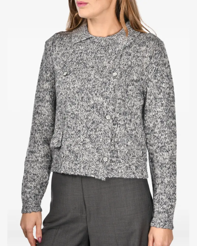 Gran Sasso double-breasted pocket cardigan - Grau Grau