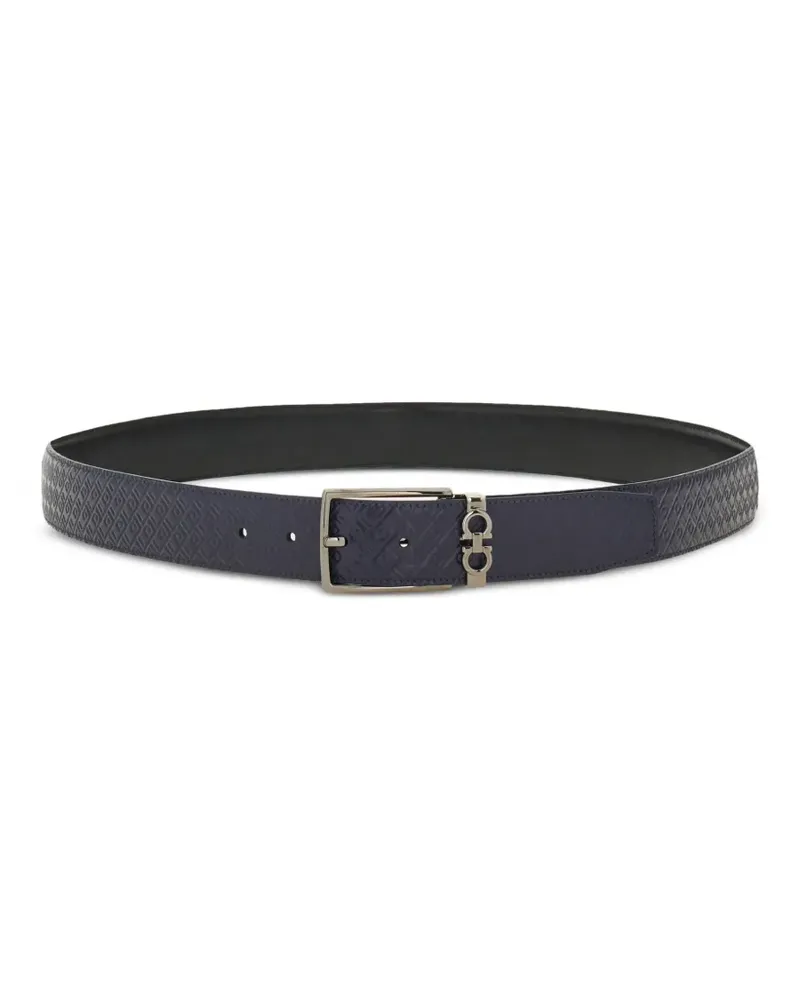 Ferragamo Wendbarer Gürtel mit Gancini-Schnalle - Blau Blau