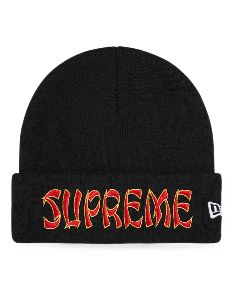 Supreme Being logo-embroidered beanie hat - Schwarz Schwarz