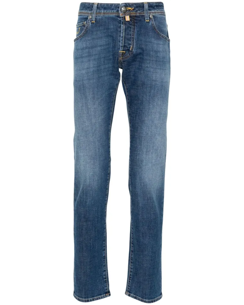 Jacob Cohën Tief sitzende Nick Slim-Fit-Jeans - Blau Blau