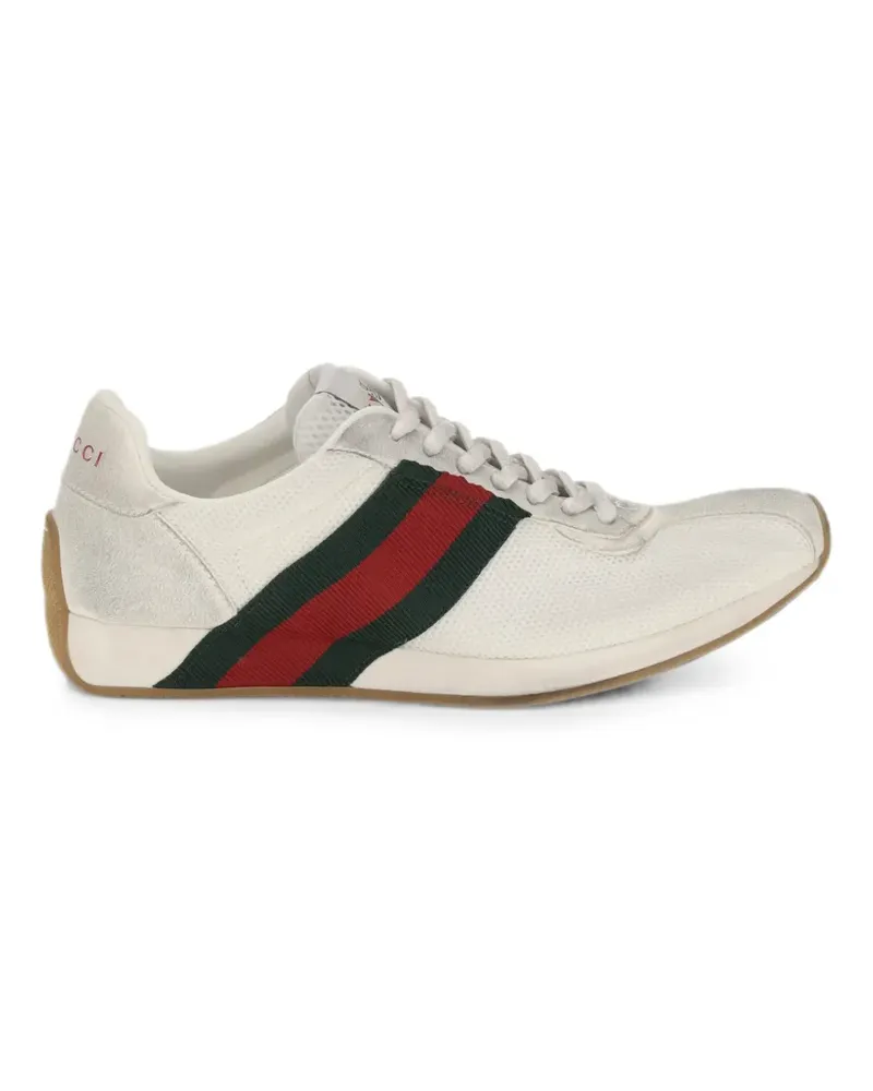 Gucci Tempo Web-stripe sneakers - Weiß Weiß