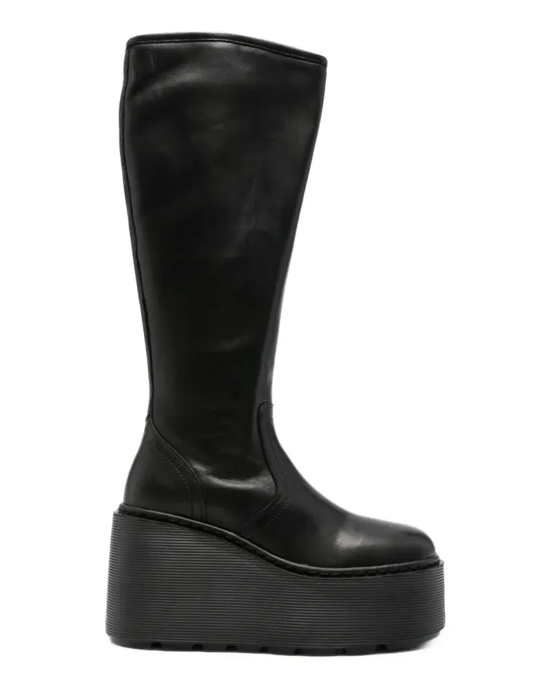 Vic Matié Stivale Xavier platform wedge boots - Schwarz Schwarz