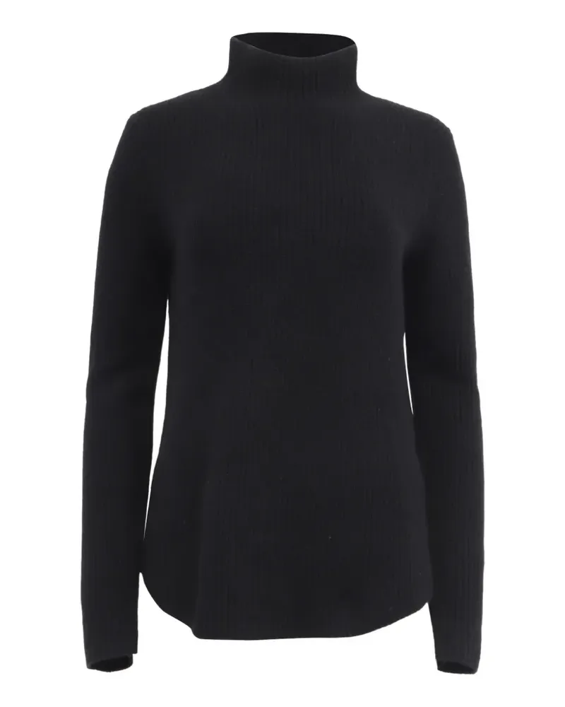Theory ribbed-knit mock-neck sweater - Schwarz Schwarz