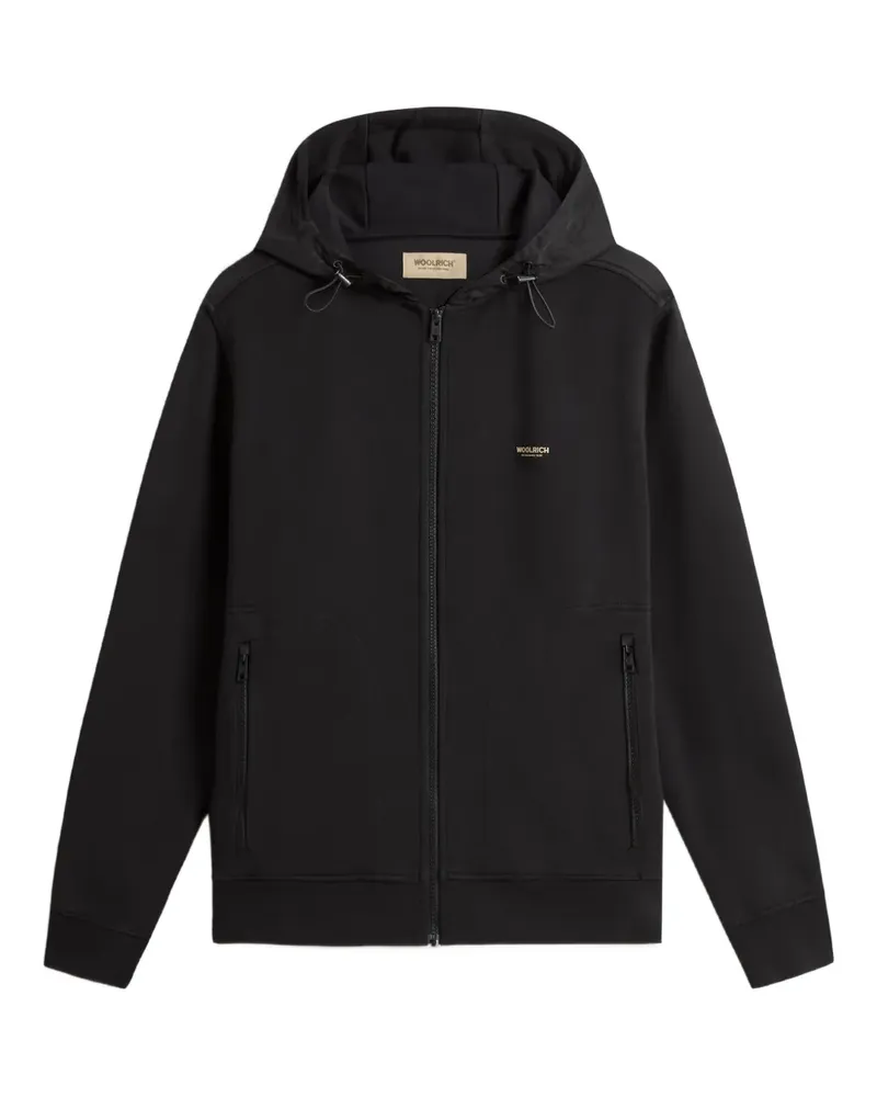Woolrich Mixmedia full-zip hoodie - Schwarz Schwarz