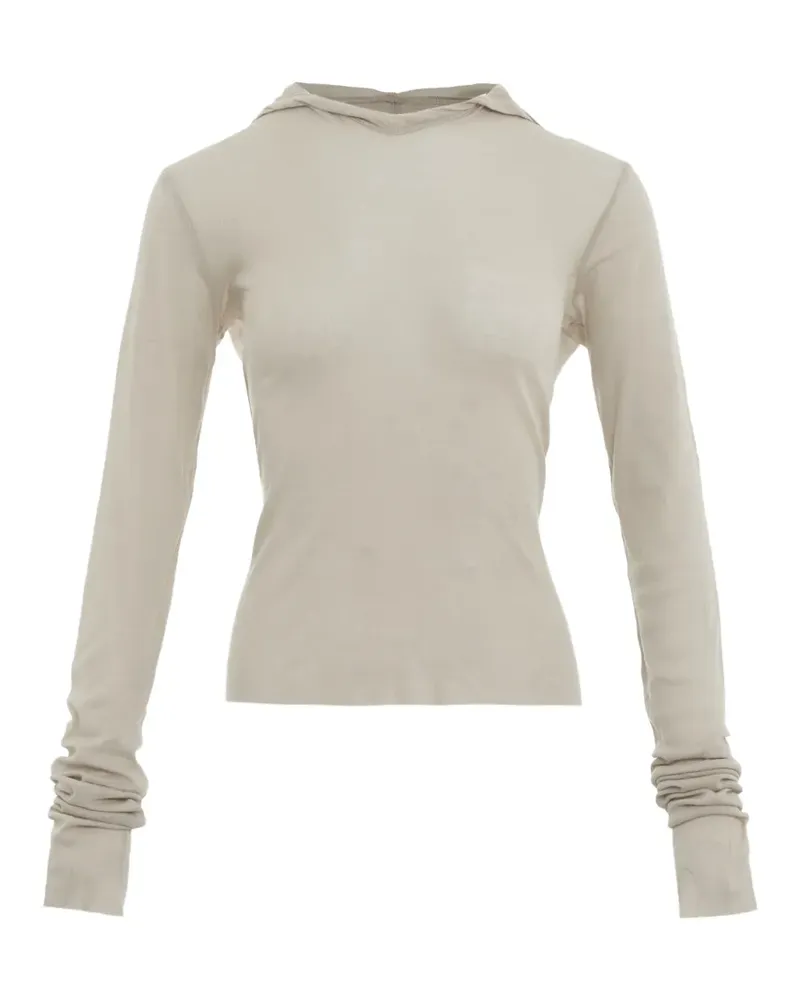 Rick Owens Semi-transparenter Hoodie - Nude Nude