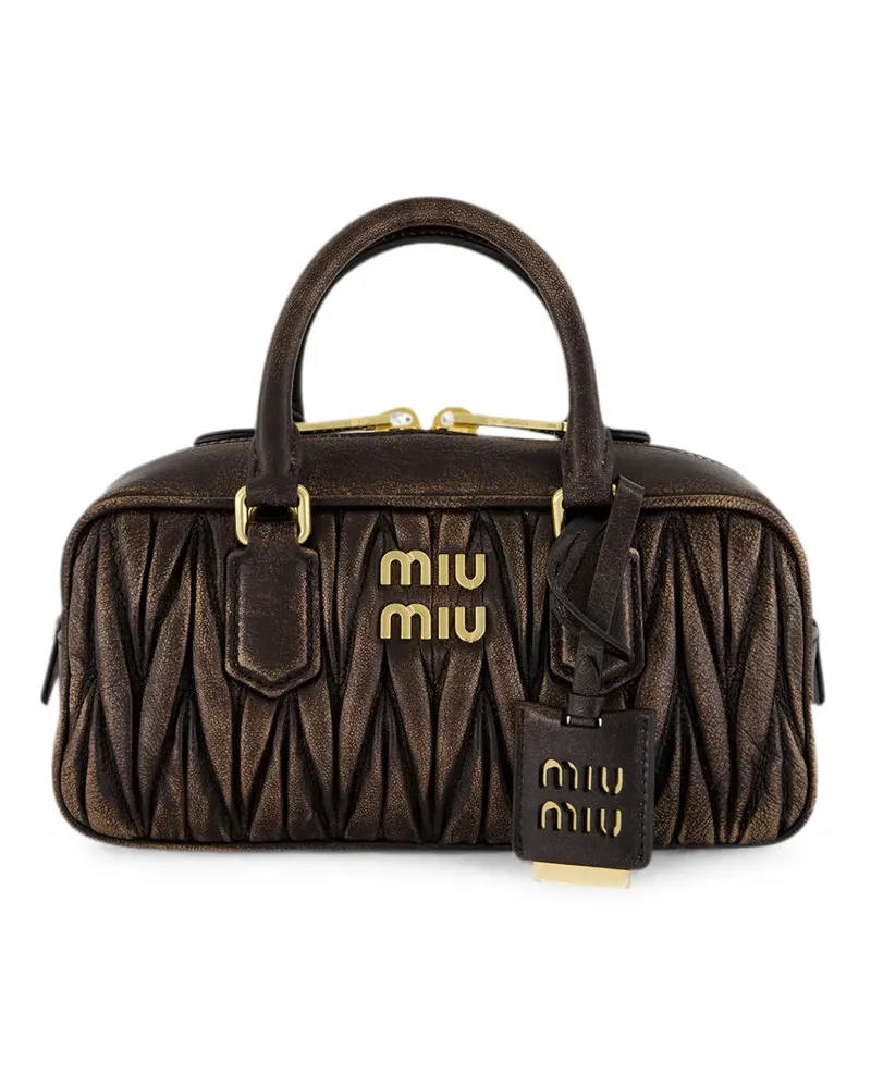 Miu Miu Arcadie Umhängetasche aus Leder - Braun Braun