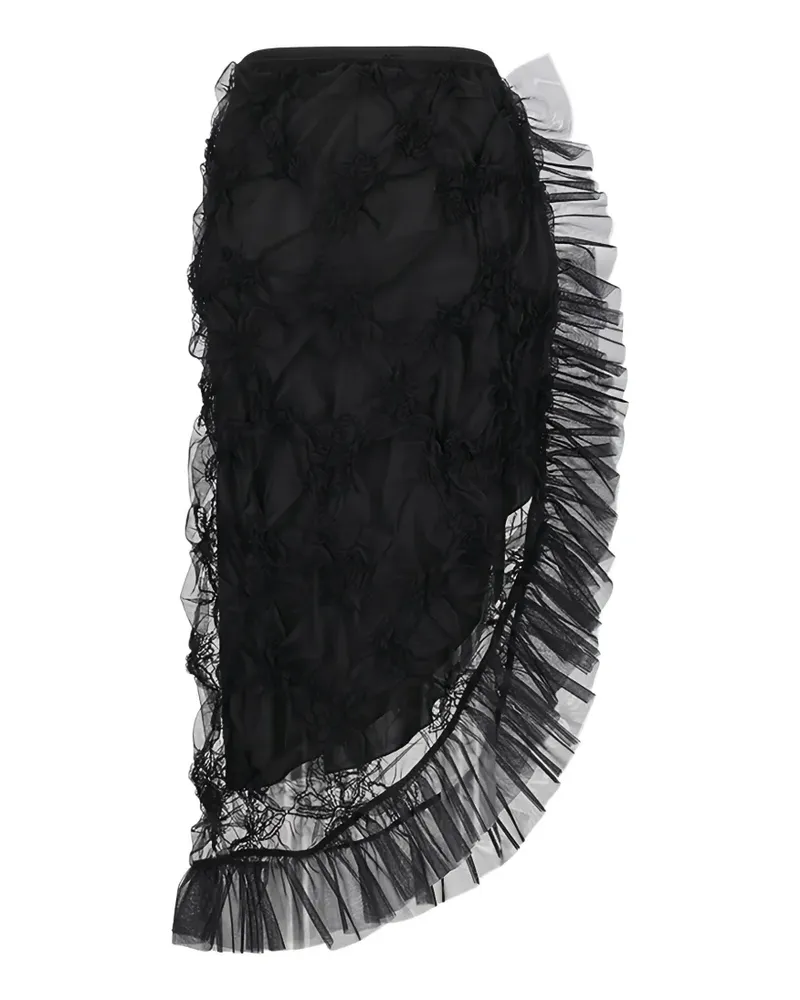 Blumarine ruffled tulle skirt - Schwarz Schwarz