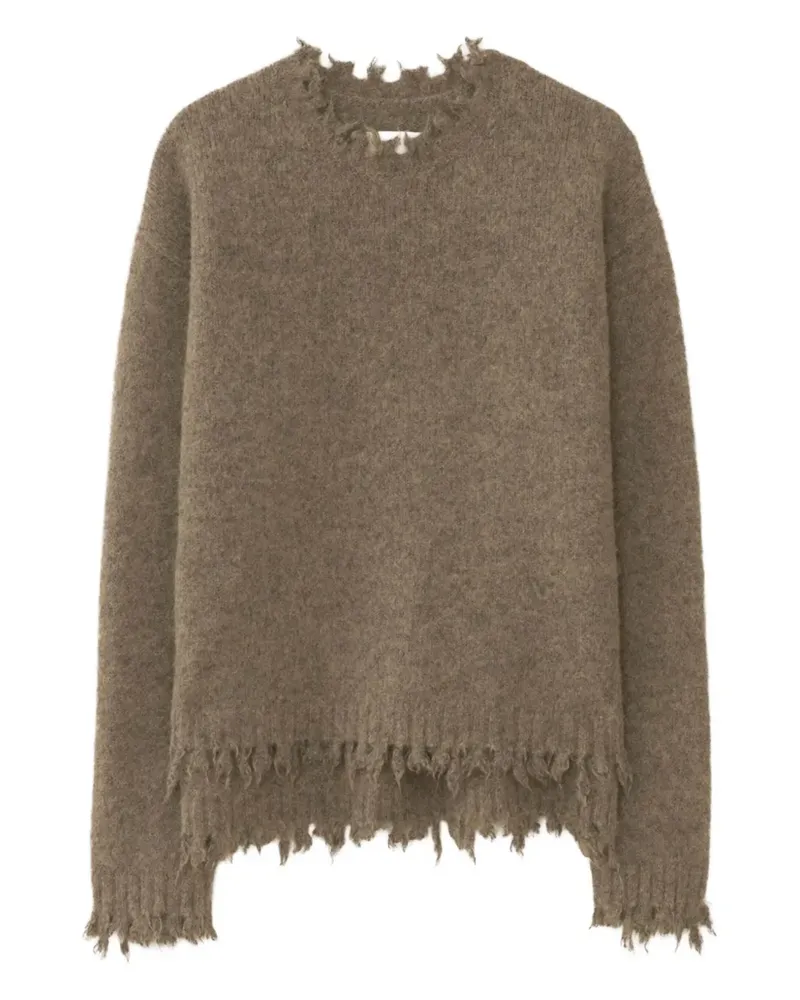 Lauren Manoogian Pullover mit ausgefransten Kanten - Braun Braun