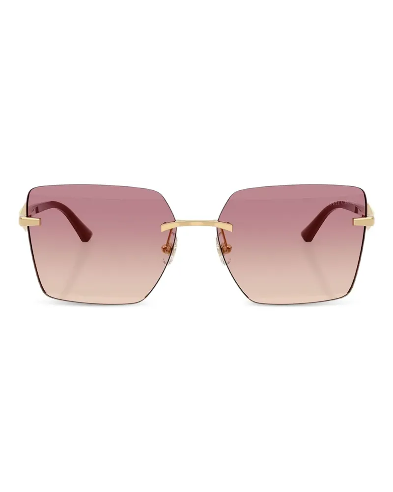 Jimmy Choo Rahmenlose Sonnenbrille - Gold Gold