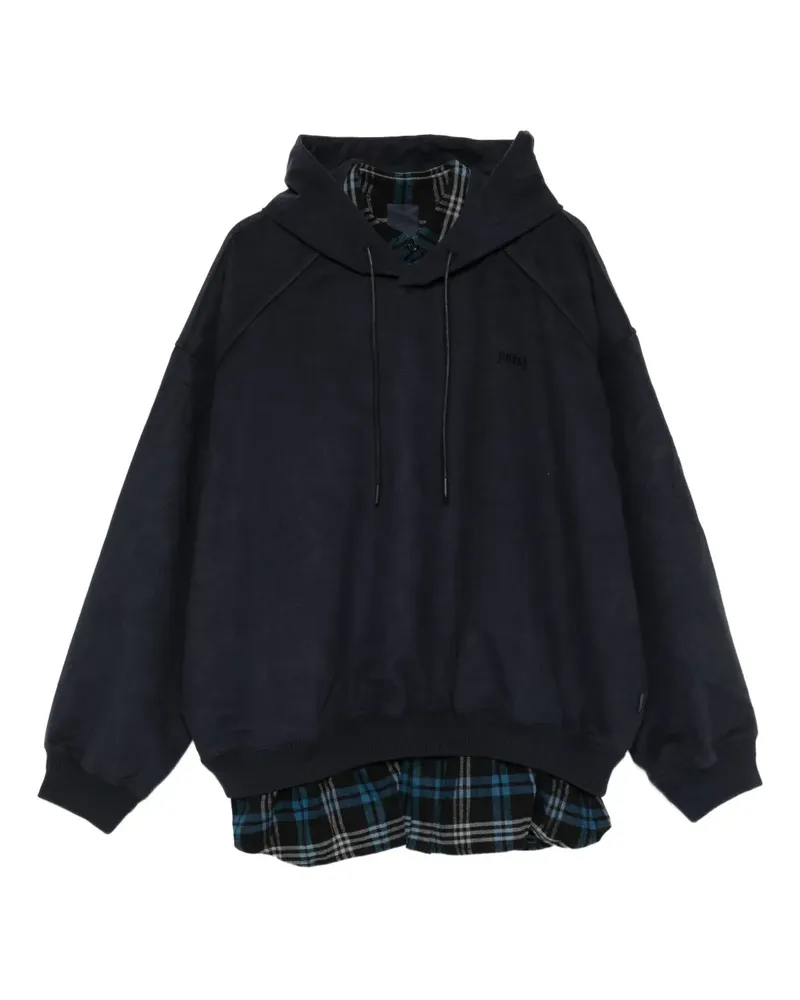 JUUN.J Hoodie mit Logo-Stickerei - Blau Blau