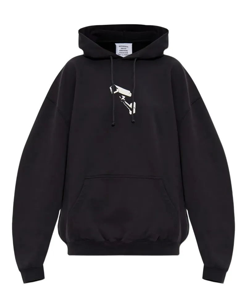 VETEMENTS Sweatshirt mit Kamera-Print - Schwarz Schwarz